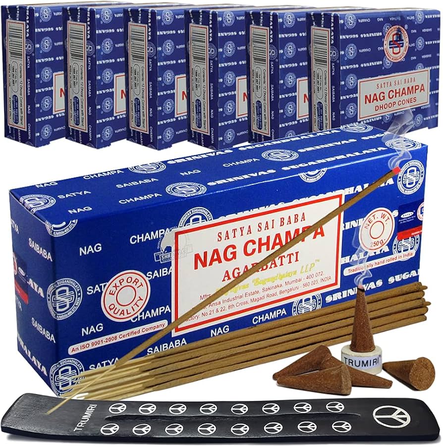 Amazon.com: Nag Champa Incense Sticks 250g and Cones Variety Pack