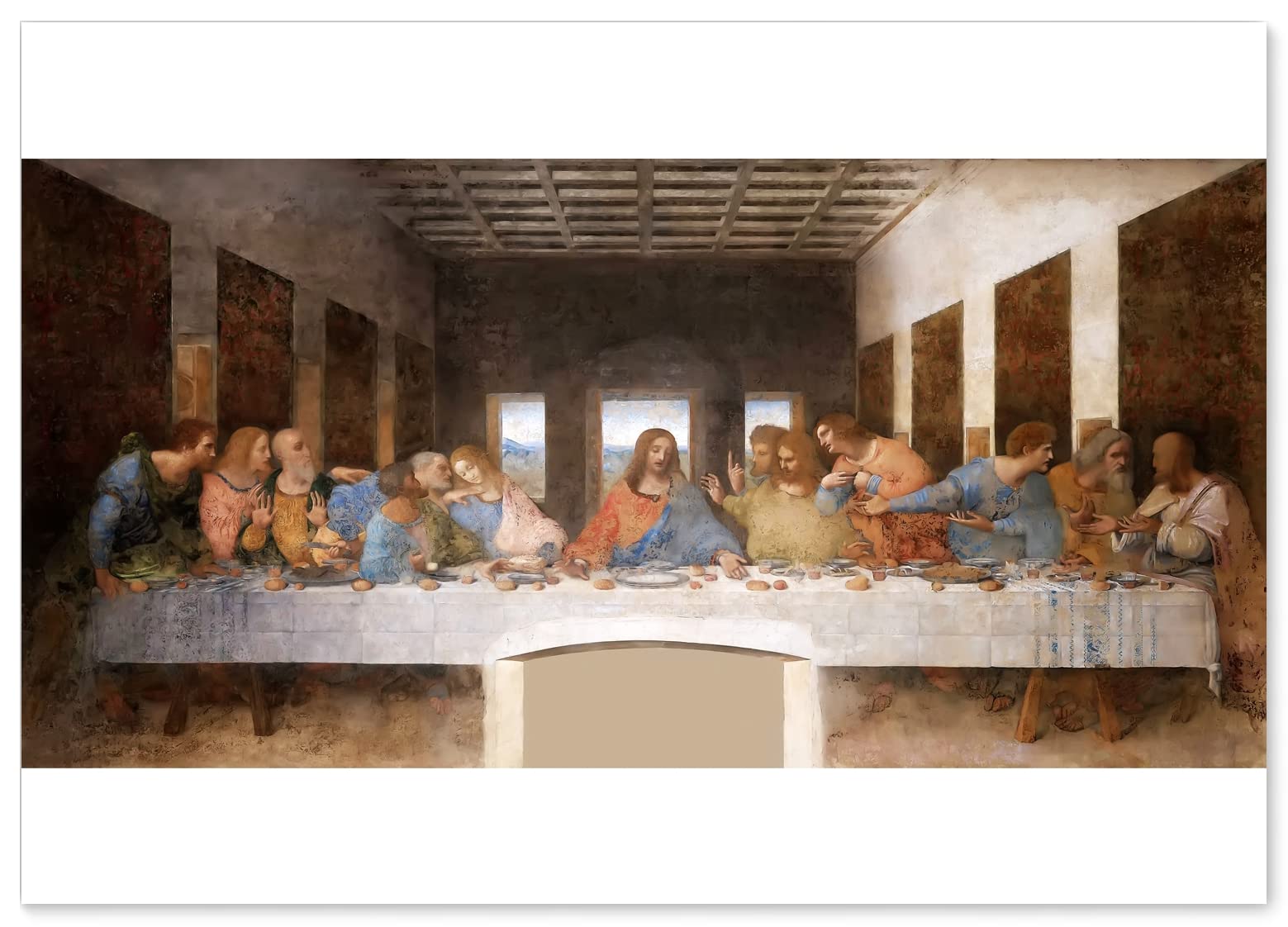 Amazon.co.jp: ポスター (レオナルド ダ ヴィンチ 最後の晩餐) A2