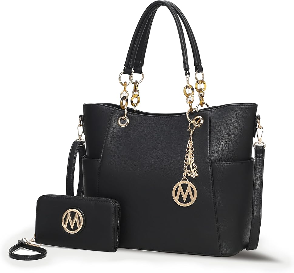 MKF Collection Tote Bag for Women With Wallet Purse, Vegan Leather