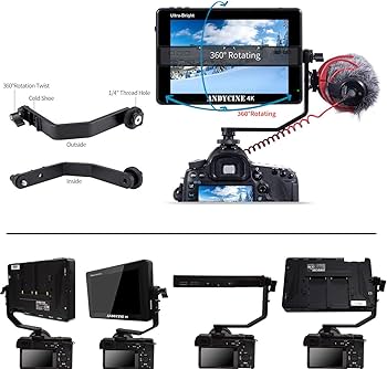 Amazon | ANDYCINE C7 フィールドカメラモニター 撮影外部モニター