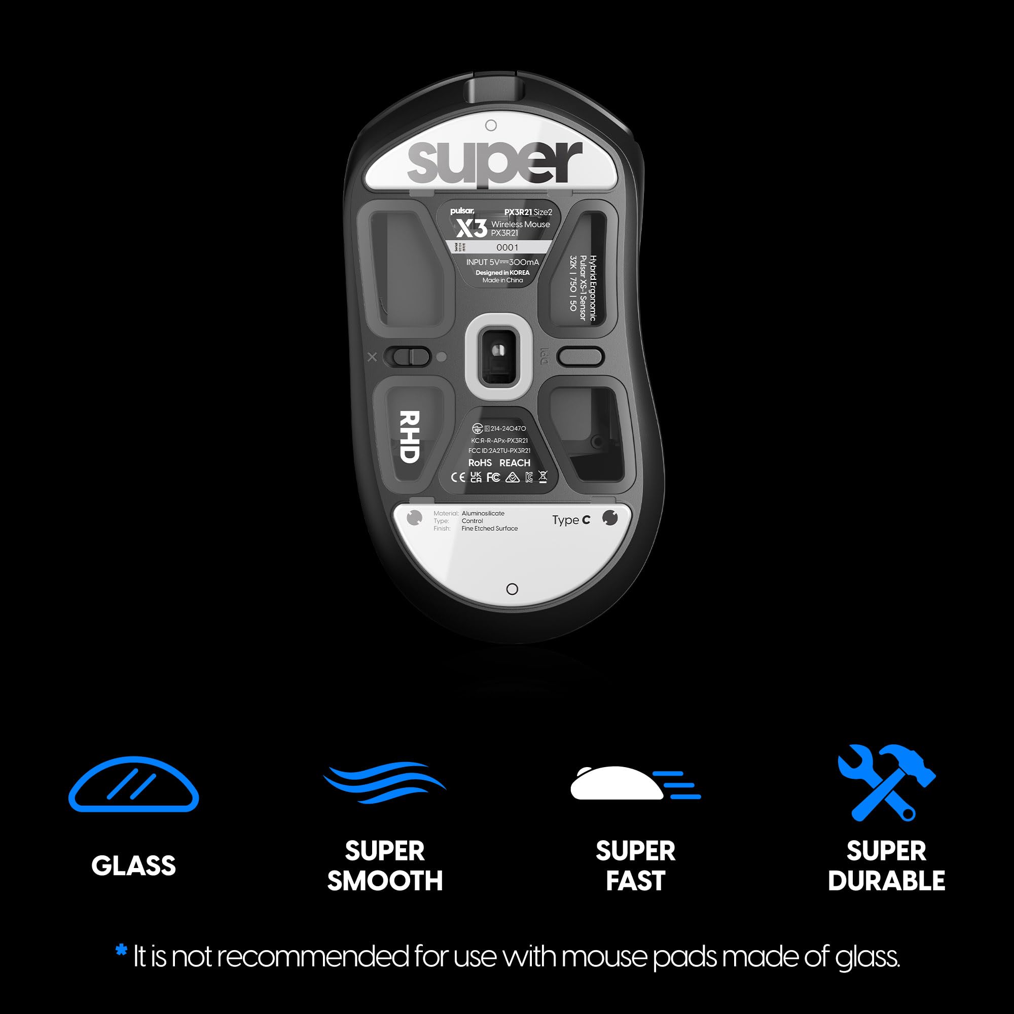 Amazon.co.jp: Pulsar Gaming Gears Superglide(Type C) マウスソール