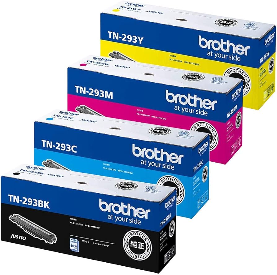 Amazon.co.jp: BROTHER 純正 TN-293BK / TN-293C / TN-293M / TN-293Y