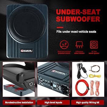 Amazon.co.jp: YaCCC 10インチ 800W カーシート下サブウーファー