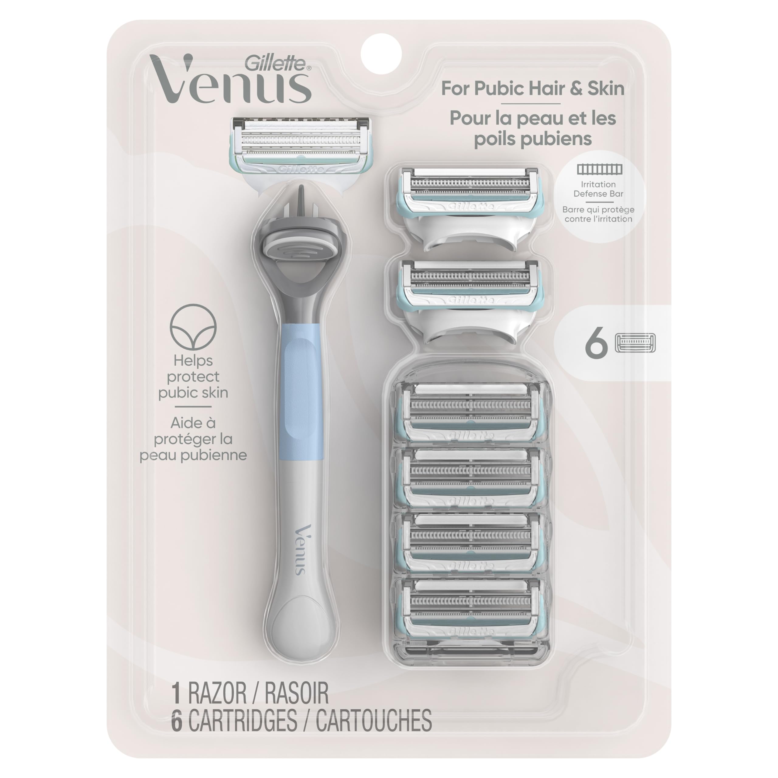 Amazon.com: Gillette Venus for Pubic Hair and Skin, Women's Razor
