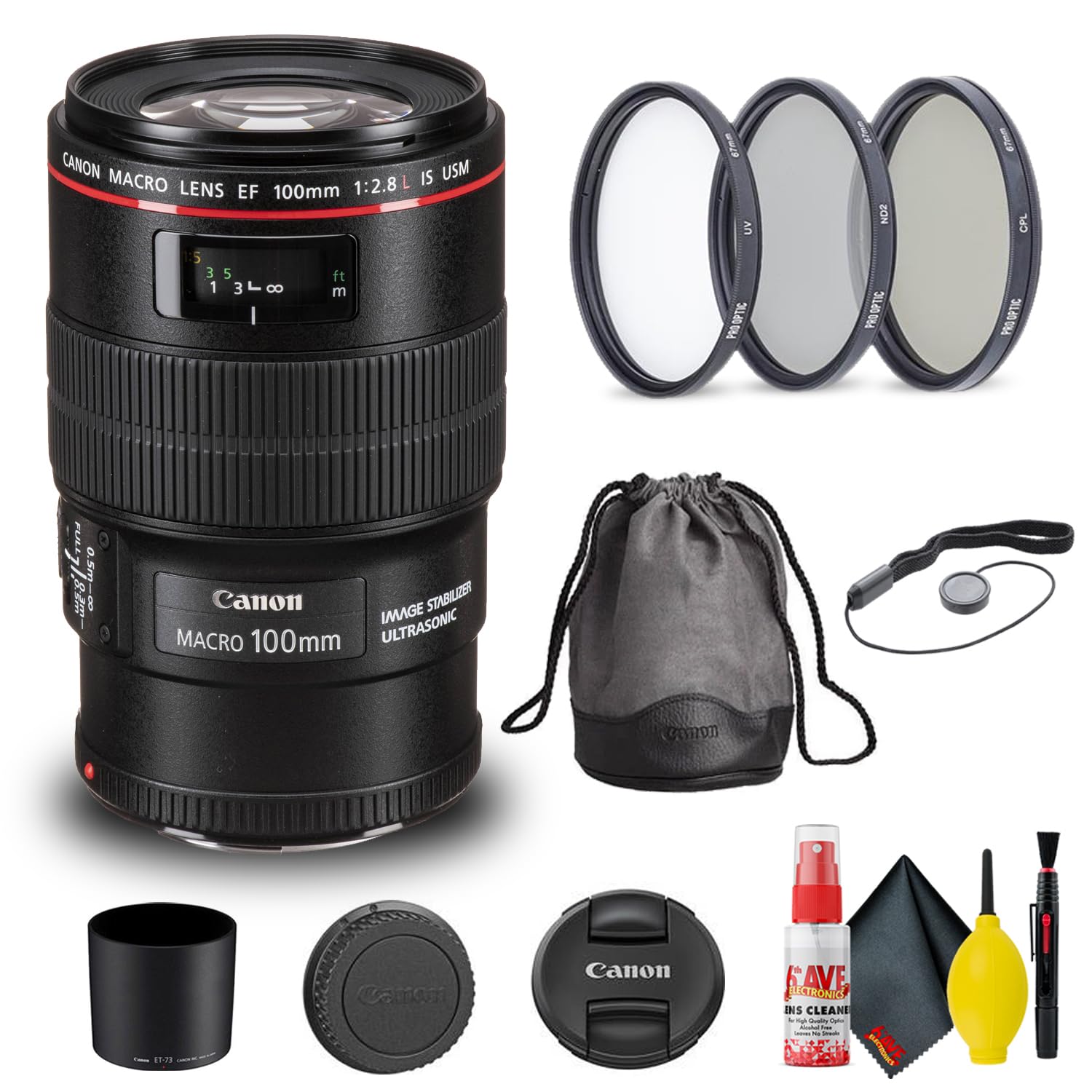 Amazon.com : Canon EF 100mm f/2.8L Macro is USM Lens (3554B002) +