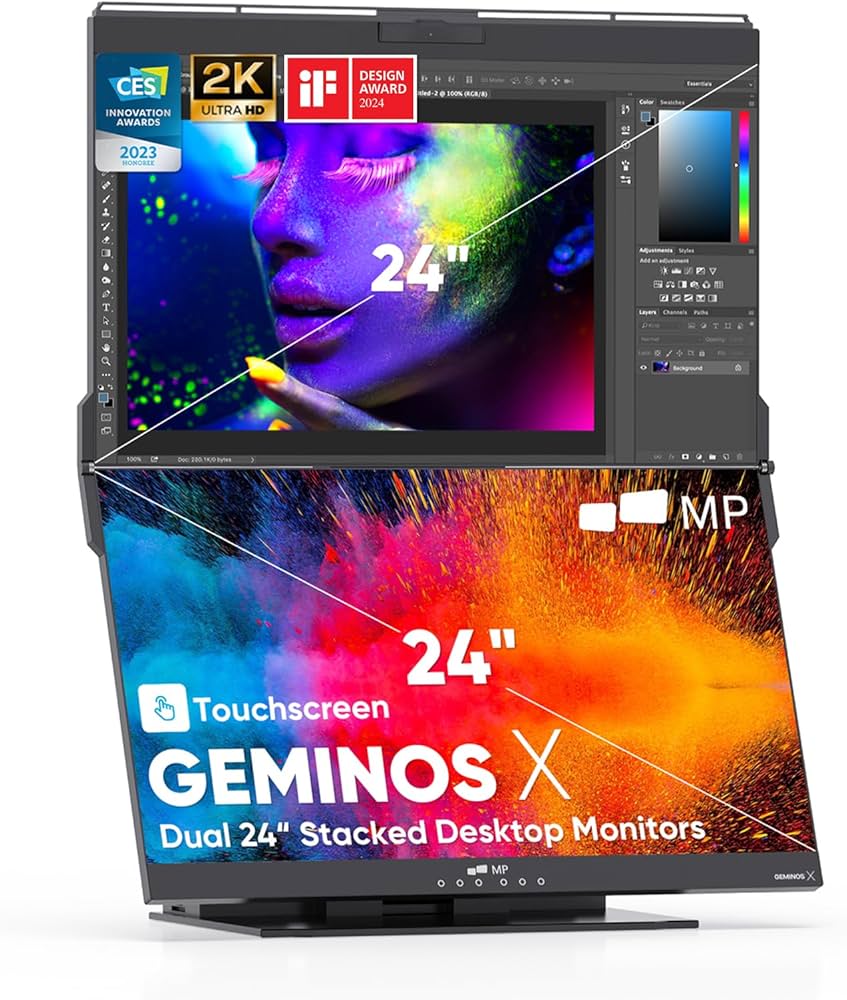 Amazon.com: MP Mobile Pixels Geminos X (2 x 24 inch) Dual Stacked