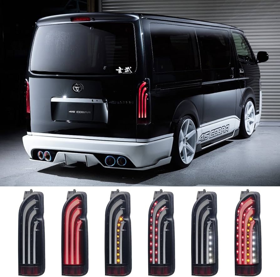 Amazon | ハイエース 200系 テールランプ 415コブラ BADテール BAD