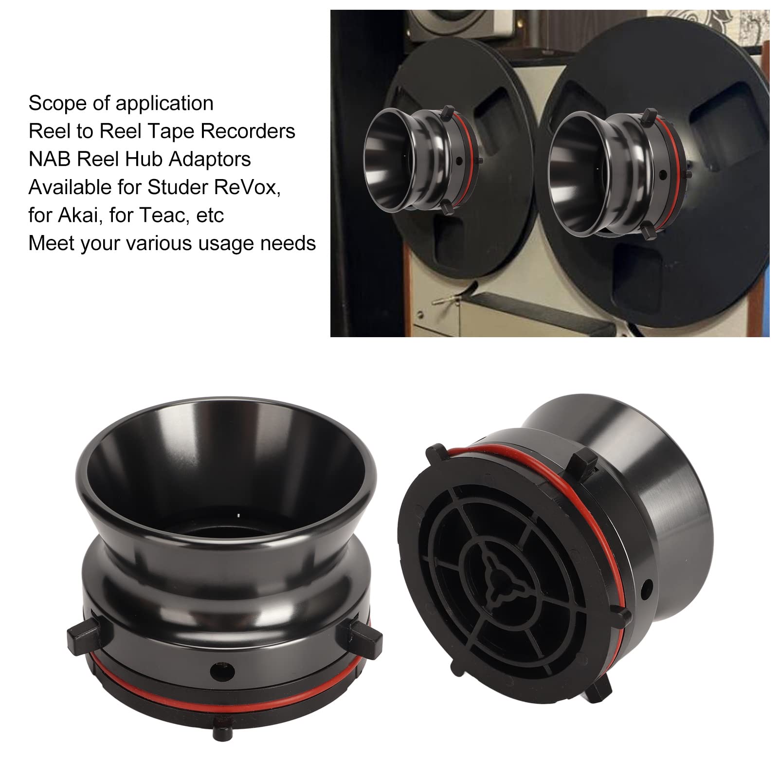 Amazon.com: 1 Pair Nab Hub Adapters, 10in Reel to Reel Tape