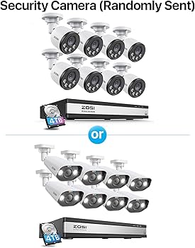 Amazon.com: ZOSI 4K 16CH PoE Security Camera System with Audio