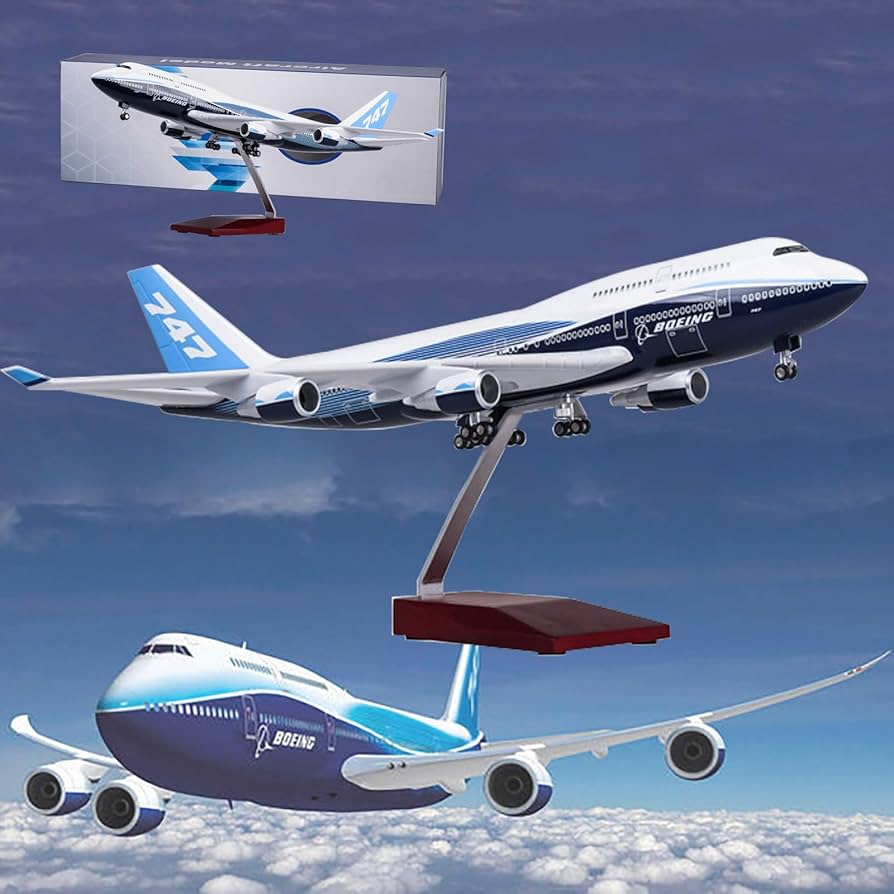 Amazon | 18.5インチ 1:150 スケール 模型飛行機 プロトタイプ B747