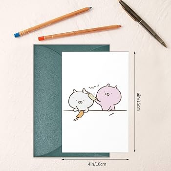 Amazon.co.jp: 5枚セット メッセージカード うさ まる (18) 感謝カード