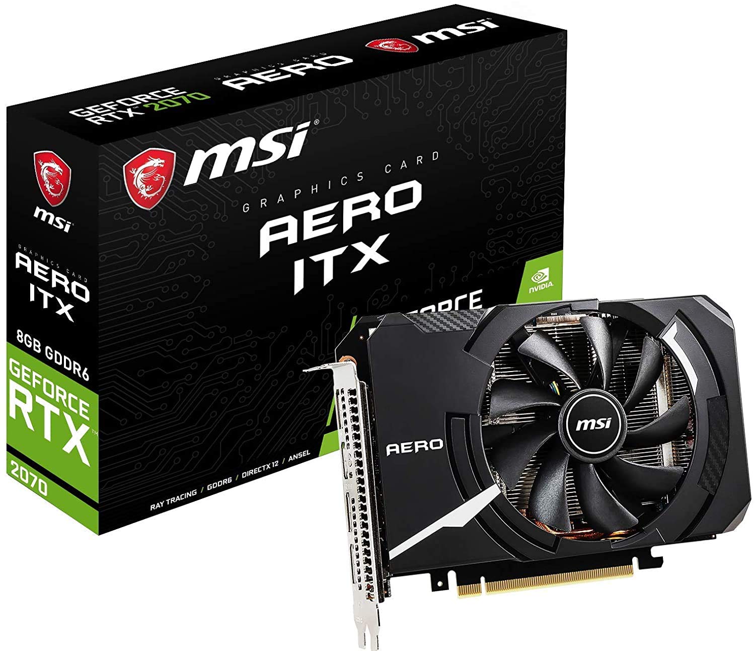Amazon | MSI GeForce RTX 2070 AERO ITX 8G グラフィックスボード