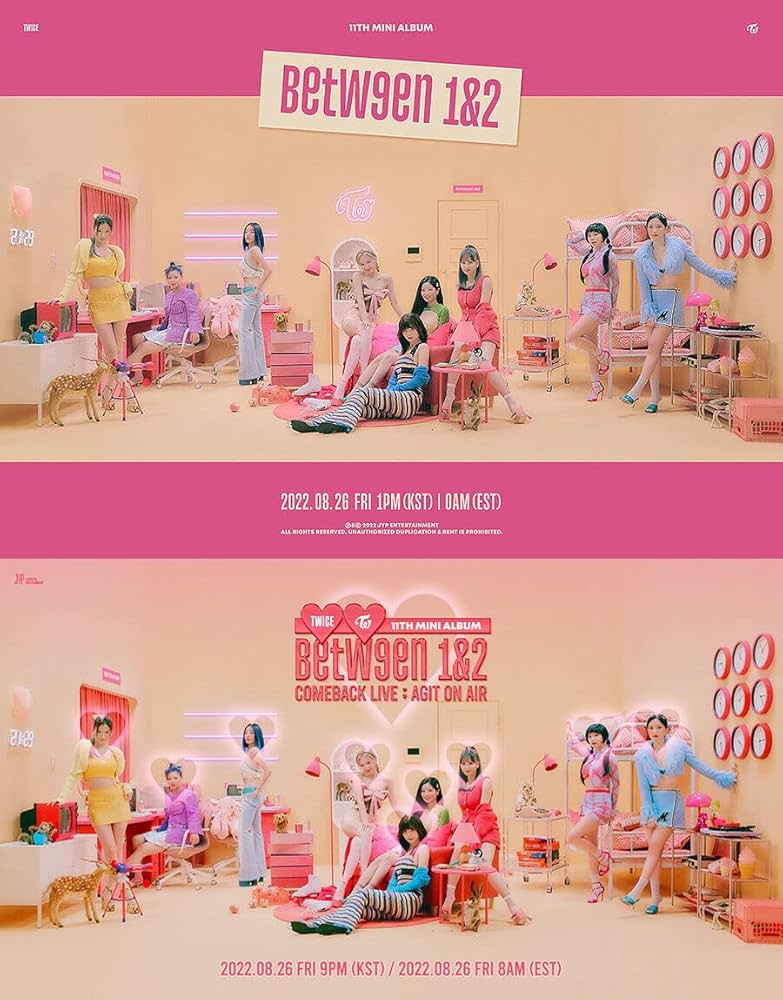 TWICE - TWICE - BETWEEN 1&2 11th Mini Album ( Random Version. )+