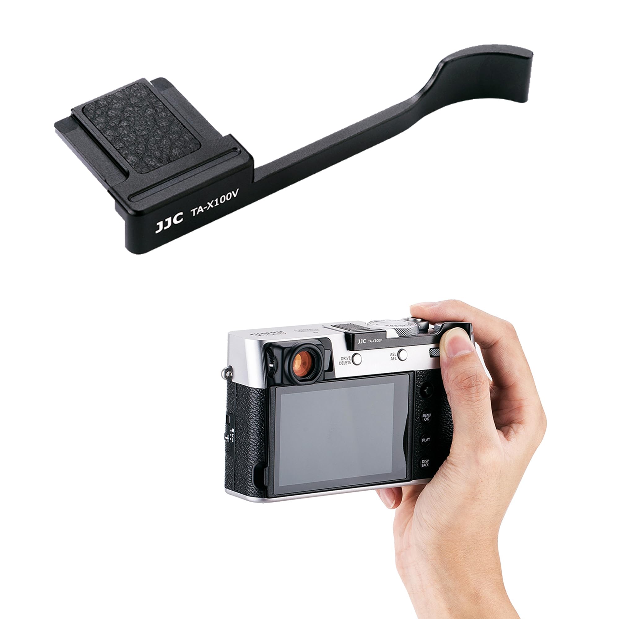 Amazon | JJCデラックスメタルホットシューサムレストサポートグリップ