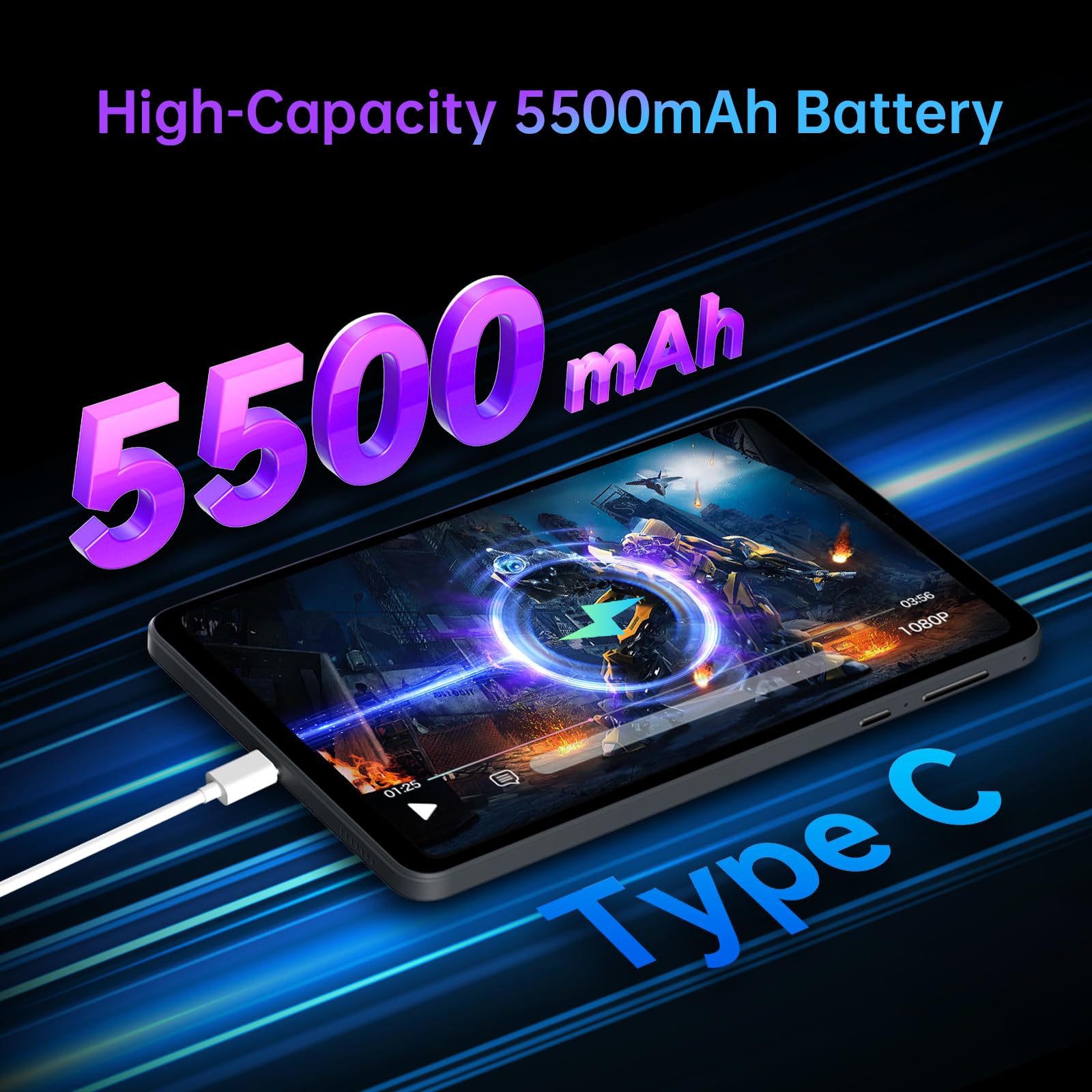 Headwolf Tablet Android 14, FPad5 Pro 21.3 cm Helio G99 Tablet