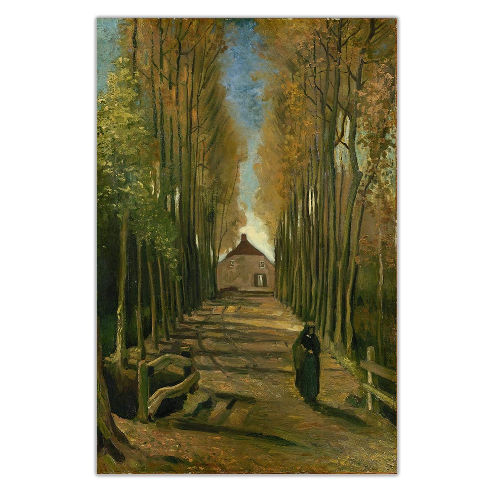 Amazon.co.jp: ゴッホ《秋のポプラ並木街》キャンバスアートペイン