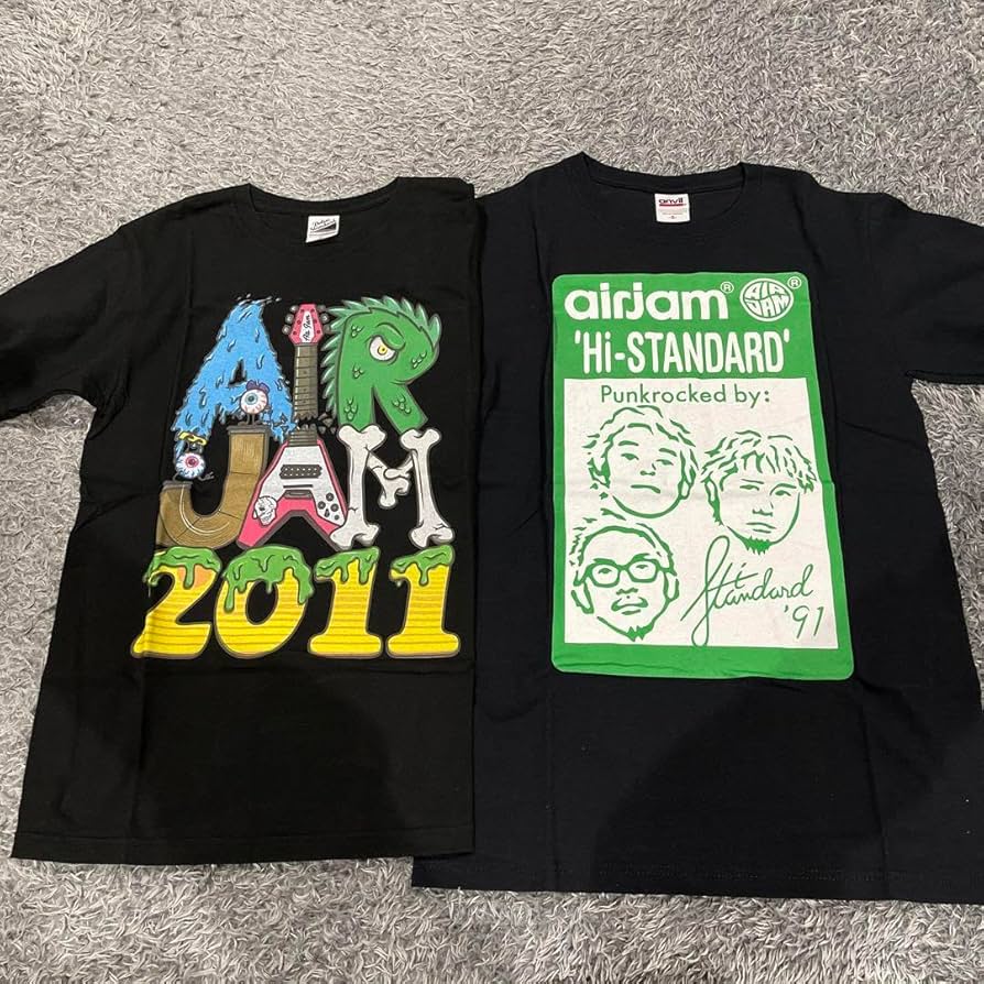 Amazon.co.jp: AIR JAM 2011 Tシャツ Hi-STANDARD ハイスタ 2枚セット