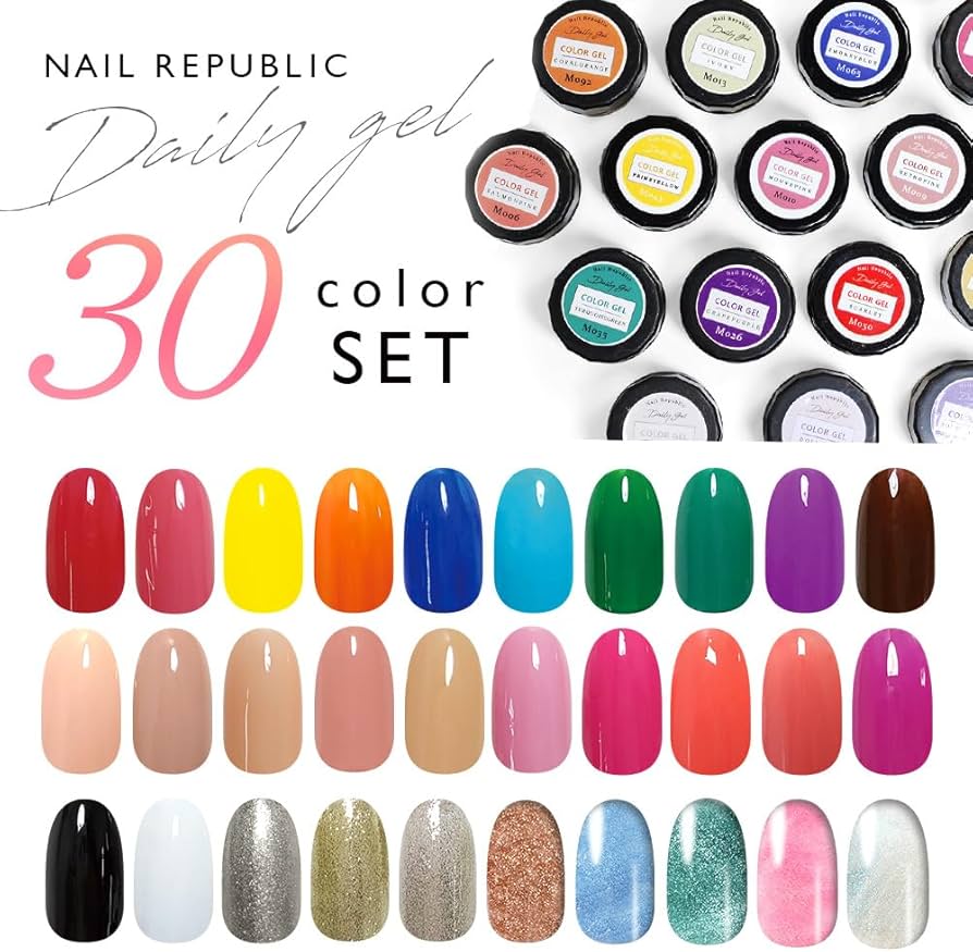 Amazon | DailyGel カラージェル セット 3g 30色セット NAILREPUBLIC