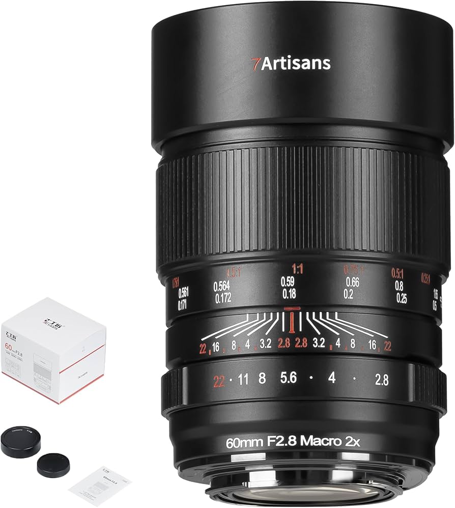 Amazon.com : 7artisans 60mm F2.8 Macro 2X Lens for Sony E Mount,2