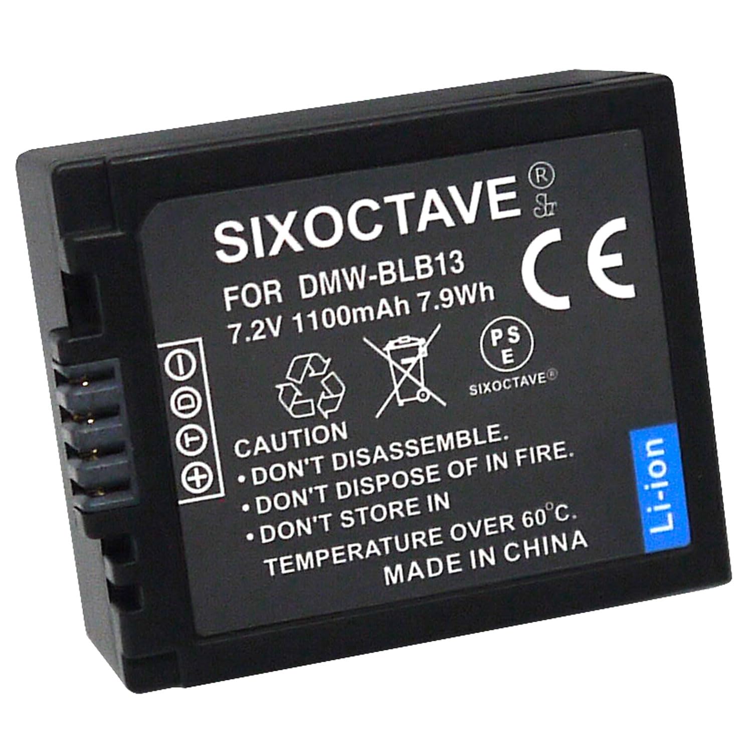 Amazon | SIXOCTAVE DMW-BLB13 パナソニック 互換バッテリー [ 純正