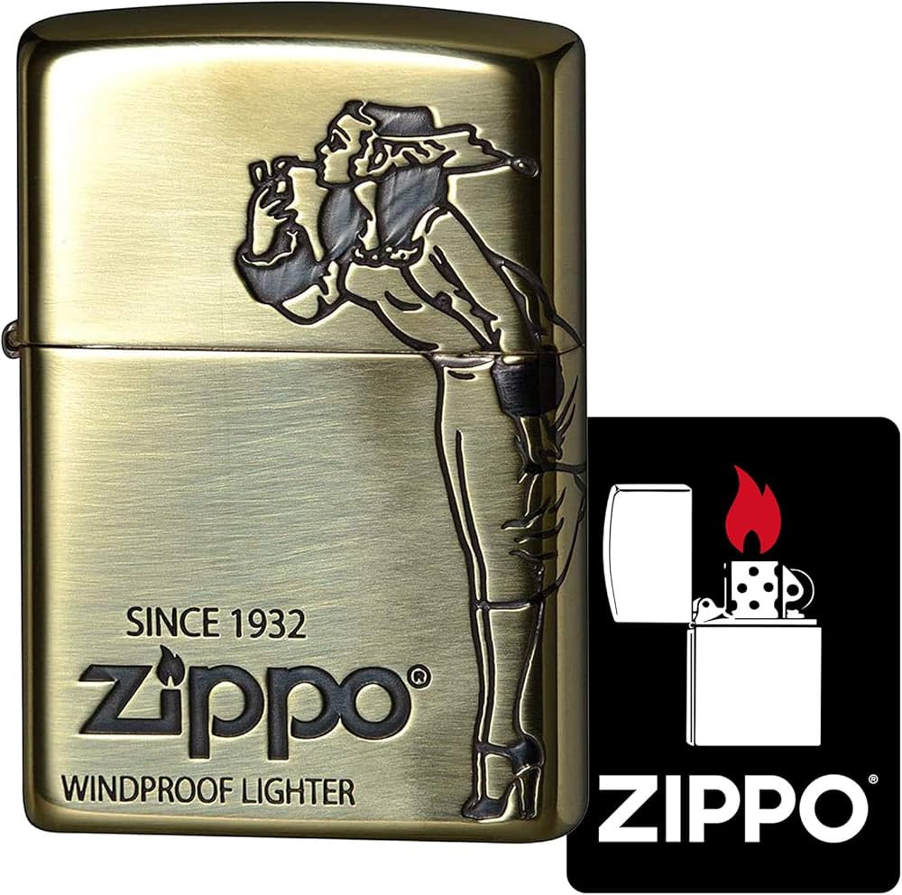Amazon.co.jp: ジッポー(Zippo) ライター 防風 真鍮製 2面加工