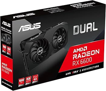 Amazon | ASUS デュアルAMD Radeon RX 6600 8GB GDDR6 ゲーミング