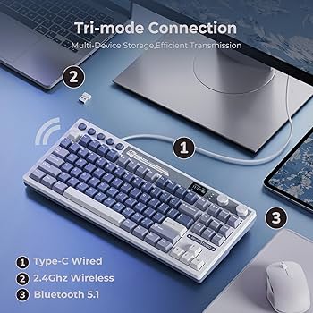 Amazon | RK ROYAL KLUDGE M87 ワイヤレスゲーミングキーボード