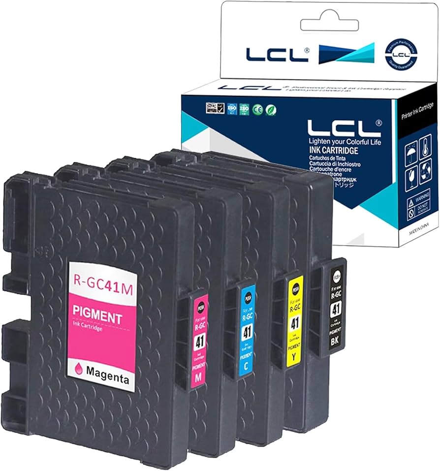 Amazon.co.jp: LCL リコー用 GC-41 GC41 GC41K GC41C GC41M GC41Y 顔料