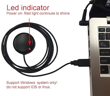 Amazon.co.jp: GPS USB レシーバー, 内蔵 GPSアンテナ チップ 一体型