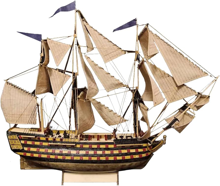 Amazon | HMS Victory 3D木製パズル DIY 船舶クラフト レーザーカット
