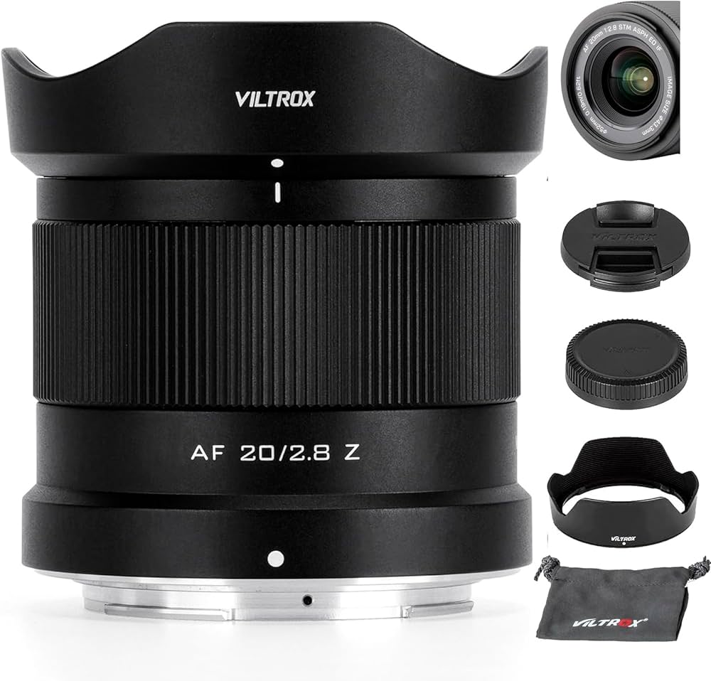 Amazon.co.jp: VILTROX 20mm F2.8 f/2.8 Zマウントレンズ、フル