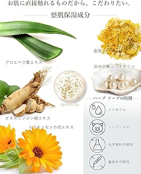Amazon | ロイヤル化粧品 ロイヤルハーブ ソープ 100g 洗顔料 石けん