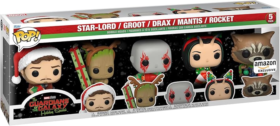 Funko Pop! Marvel Holiday: Guardians of The Galaxy 5 Pack, Amazon