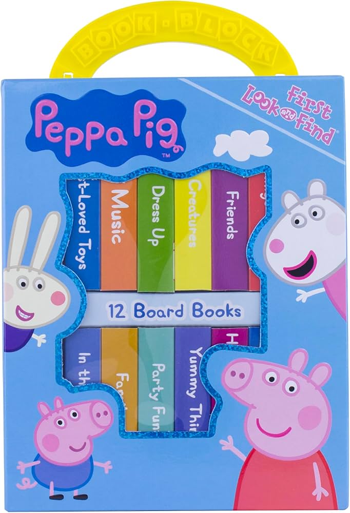 Amazon.com: Peppa Pig - My First Library Board Book Block 12-Book