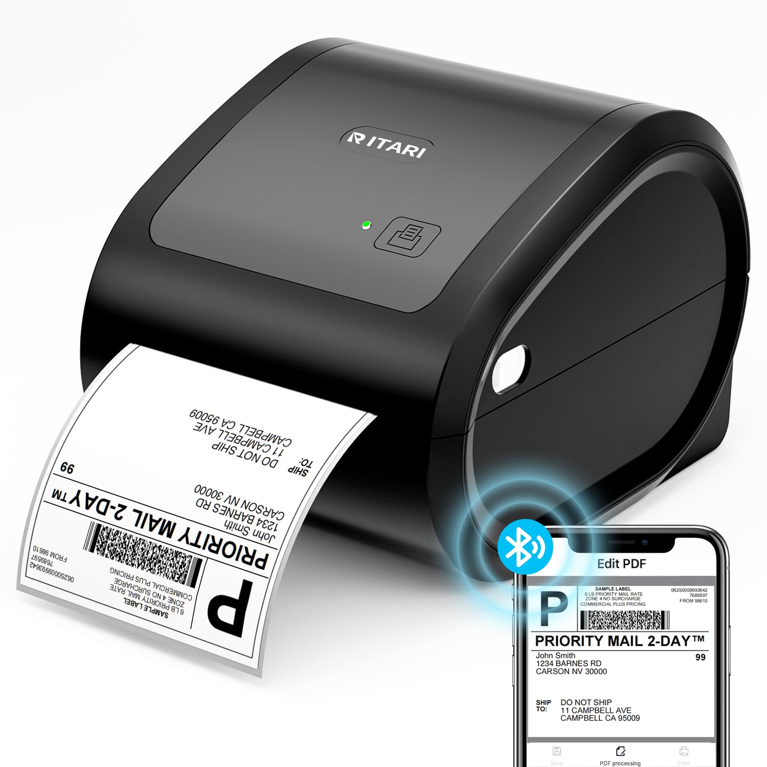 Amazon.co.jp: Itari D520BT 感熱ラベルプリンター スマホ・PC対応