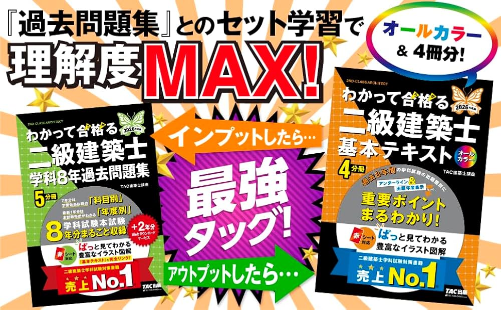 2026年度版 わかって合格 (うか)る二級建築士 基本テキスト