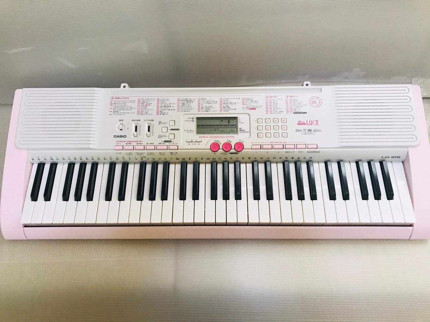 Amazon.co.jp: CASIO 光ナビゲーションキーボード(61鍵盤) LK-105 LK