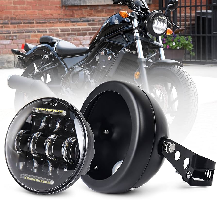Amazon | 5.75インチ ヘッドライト MOVOTOR バイク led 汎用 led