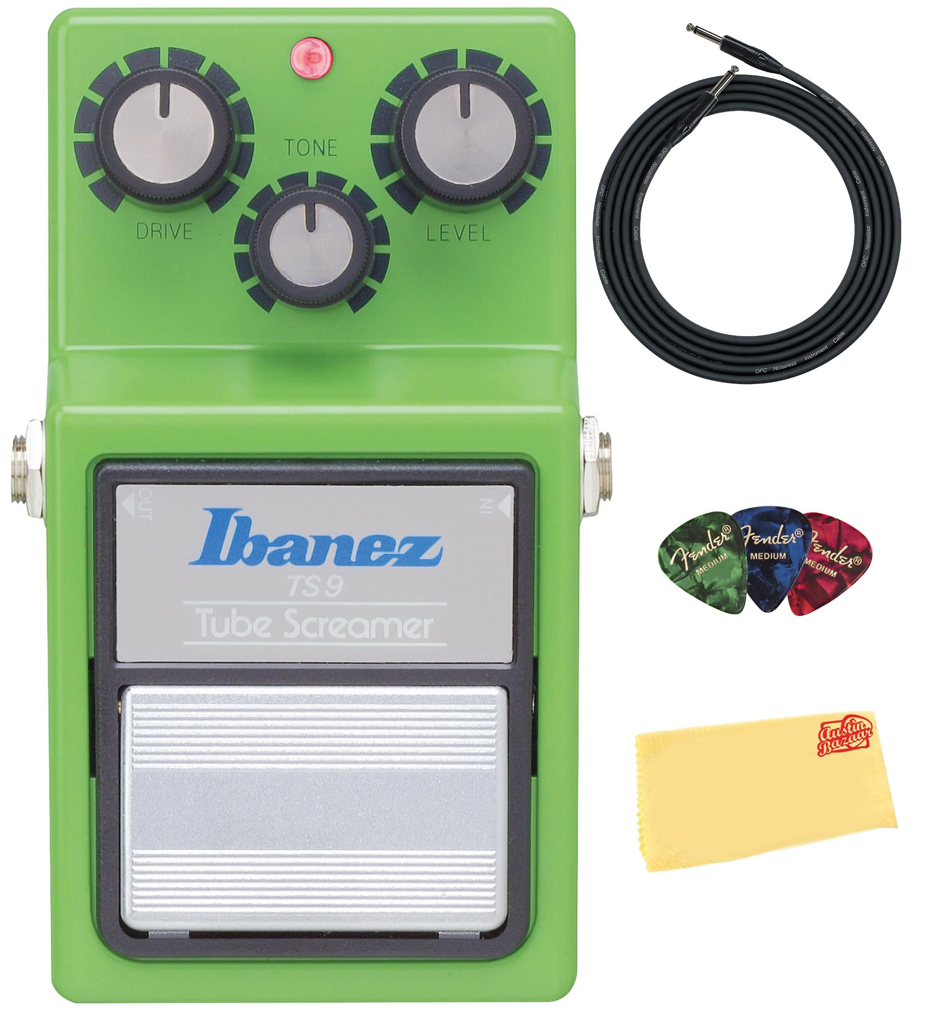 Amazon.com: Ibanez TS9 Tube Screamer Overdrive Pedal Bundle with