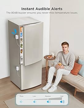 Amazon.co.jp: GoveeLife WiFi 冷蔵庫温度計 アラーム付き ワイヤレス
