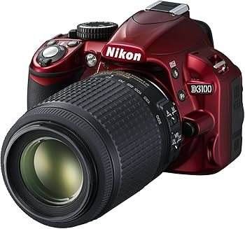 Amazon | Nikon デジタル一眼レフカメラ D3100 レッド 200mmダブル