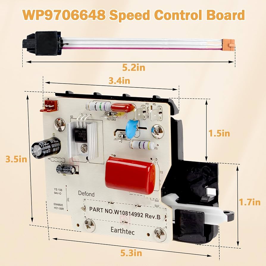 Amazon.com: Earthtec Speed Control WP9706648 Replacement for