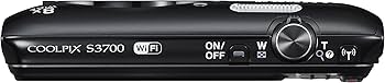 Amazon.com : Nikon Digital Camera COOLPIX S3700 Black Optical 8X