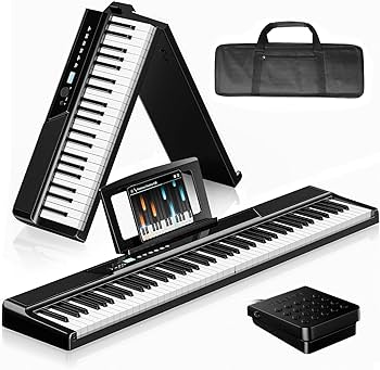 Amazon | TERENCE 電子ピアノ 88鍵盤 折りたたみ 30Wデュアル