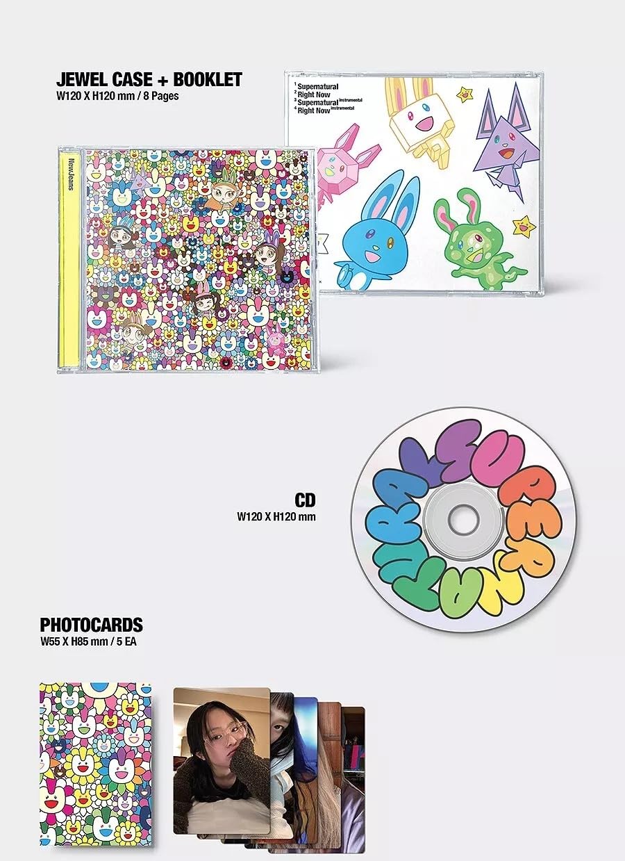 Amazon.com: NewJeans Supernatural Album NJ X MURAKAMI (Drawstring