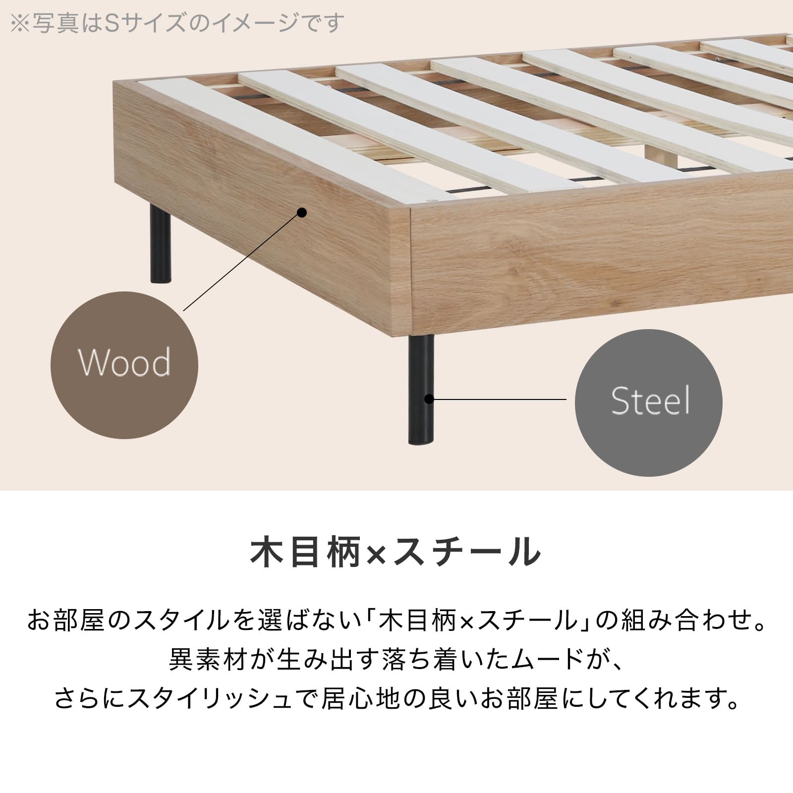 Amazon｜LOWYA ロウヤ ダブル D ベッドフレーム ベッド フレーム