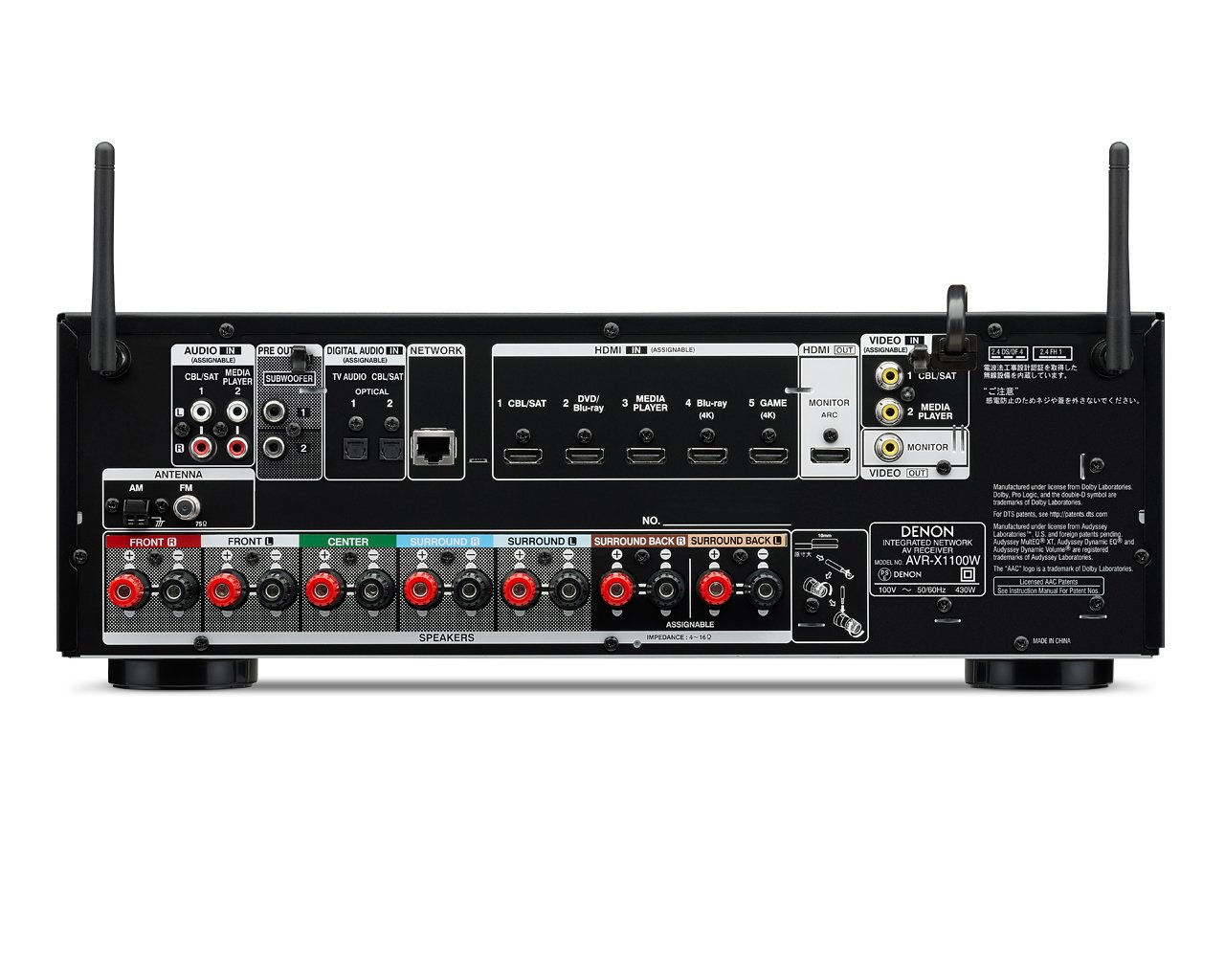 Amazon.co.jp: Denon AVサラウンドレシーバー 7.2ch Wi-Fi/Bluetooth