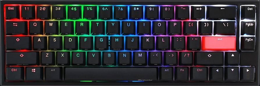 Amazon.co.jp: DUCKY ゲーミングキーボード One 2 SF RGB 65% 静音赤軸