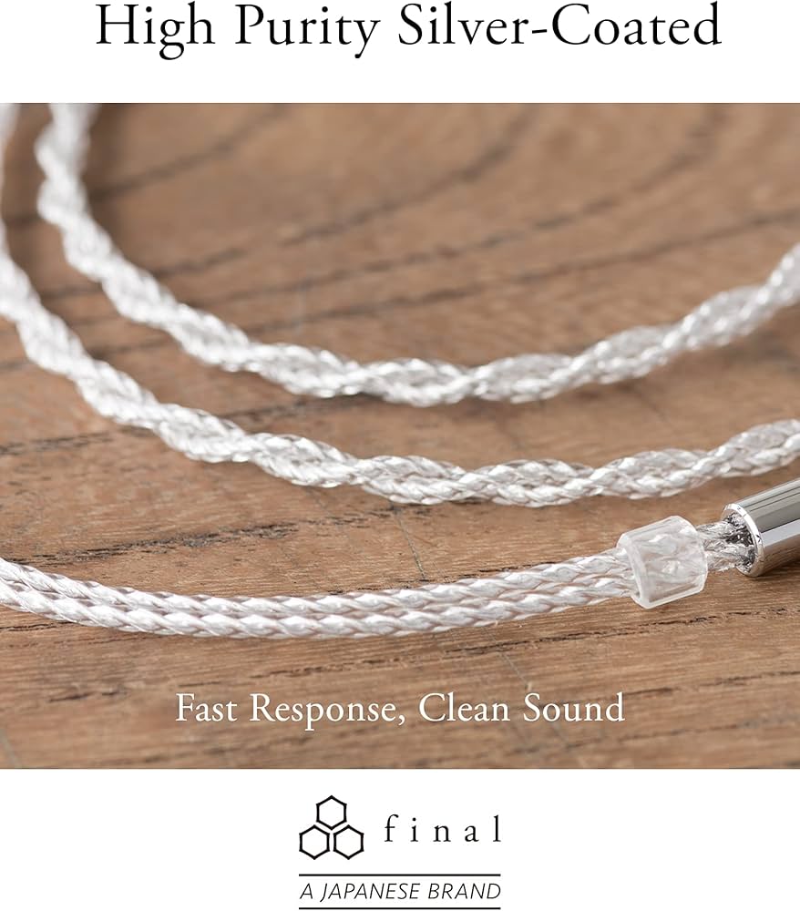 Amazon | final C106シルバーコードケーブル・高純度OFC・高伝送速度