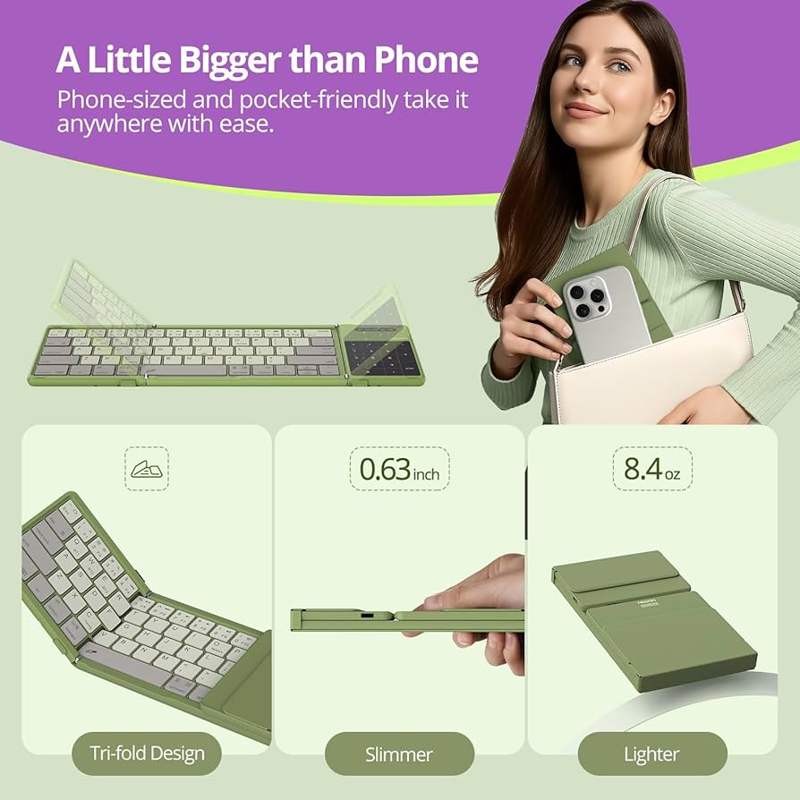 Amazon.com: Nillkin Pocket Foldable Keyboard with Touchpad